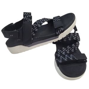 Ryka Rowana Sport Sandals Black Grey Size 11